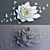 Luxurious Flower and Butterfly Wall Decor 3D model small image 3