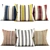 Elegant Velvet Throw Pillows 3D model small image 1