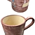 Glyn-kar Clay Cup: Handcrafted Elegance 3D model small image 2