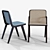 Modern Nordic Style Chair 3D model small image 2