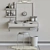 Elegant Vanity Set with Mirror 3D model small image 2