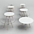 Elegant Eames DSW Tables 3D model small image 2