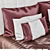Luxury XL Bed Set in Elegant Design 3D model small image 2