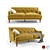 Ariana MADE 3-Seater Sofa: Luxurious Comfort 3D model small image 1