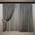 Trendy Shadow Drapes with Tieback 3D model small image 2