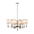 Elegant Silver Leaf Chandelier 3D model small image 1