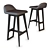 Stylish OKHA NANCY Barstool: Sleek Design and Comfortable Seating 3D model small image 1