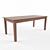 Elegant ALFARO Dining Table 3D model small image 1