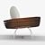 Modern Cuban Style Armchair 3D model small image 3