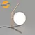 MoonLight Table Lamp 482137/1 T: Elegant White Shade, Bronze Fixture 3D model small image 1