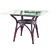 Multicolor Square Dining Table by Sika Design 3D model small image 1