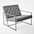 Elegant Tufted Lounge Chair 3D model small image 3