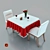 Adjustable Table and Chair Set 3D model small image 1