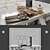 Elegant Mirror Table & Chair 3D model small image 3