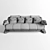 Elegant Visionnaire Sofa 3D model small image 3