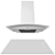 Zanussi Cooker Hood & Electric Hob Combo 3D model small image 2