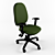 EcoComfort Green Desk Chair 3D model small image 1