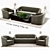 Elegant Tulip Set: Stylish Seating for Small Spaces 3D model small image 1