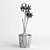  Elegant Amaryllis Flower in ELHO Pot 3D model small image 3