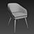Elegant Aleria Chair Set 3D model small image 3