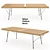 Nelson Metal Base Bench: Sleek and Stylish 3D model small image 1