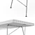 Nelson Metal Base Bench: Sleek and Stylish 3D model small image 3