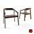 Elegant Wooden Chair 3D model small image 1
