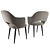 Modern Metal Leg Armchairs by Eero Saarinen 3D model small image 2