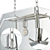 EICHHOLTZ Azure Chandeliers - Stylish Nickel and Bronze Finishes 3D model small image 2