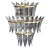 Elegant Noir Cascading Chandeliers 3D model small image 1