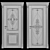 Stained-Glass Door: Elegant Glass Design 3D model small image 2