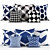 Elegant Embroidered Decorative Pillows 3D model small image 1