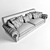 Enea Visionnaire Sofa - 850х2850х1110 Dimensions! 3D model small image 3