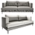 LaForma Vinny Modern Sofa 3D model small image 3