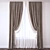 Elegant Lace Curtain 3D model small image 1