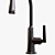 Elegant Jeton Pull-Down Faucet 3D model small image 2