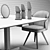 Elegant Minotti Catlin Dining Set 3D model small image 2