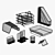 Sleek Stationery Set - Perfect for Office or School 3D model small image 1