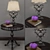Elegant Decor Set: Lamp, Console, Plant 3D model small image 1