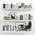 Stylish Decor Set: Books, Plants, Frames, Clocks, Art 3D model small image 1
