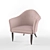 Cozy Beige Armchair 3D model small image 2