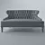 Elegant Monsieur T Sofa: Luxurious Comfort by MUNNA 3D model small image 3