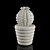 Title: Prickly Melocactus Ceramic Ornament 3D model small image 1