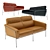 Modern Designer Seat Sofa - Arne Jacobsen 3300 3D model small image 1