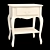 Classic Cavio Bedside Cabinet 3D model small image 1