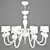 Venetian Glass Ball Chandelier 3D model small image 3