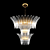 Luxury Barovier & Toso Palamette Chandelier 3D model small image 1