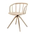 Modern Ash Wood Armchair 3D model small image 1