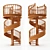 Spiral Wood Stair: Modern Elegance 3D model small image 1