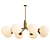 Brass Radiance: Lovable Ceiling Lights 3D model small image 1